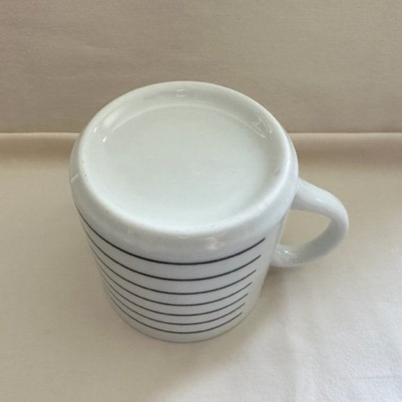 Black and White Stripe Coffee Mug - Picture 7 of 8